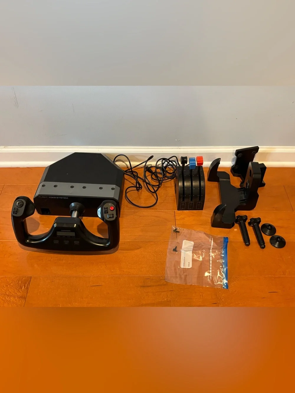 Flight Yoke Simulator System with Throttle and control